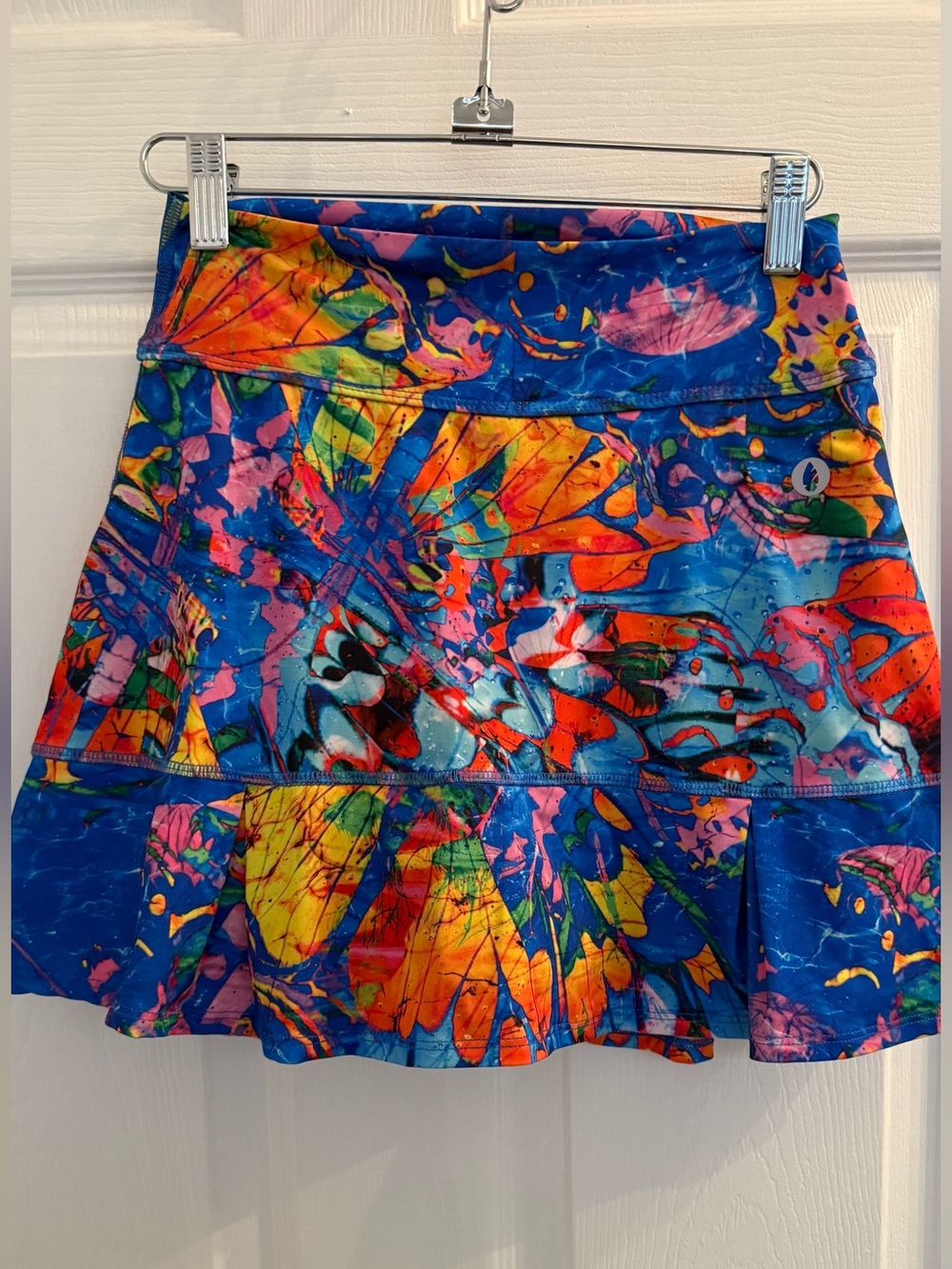Lively Multicolor Floral  Skort- Blue Base